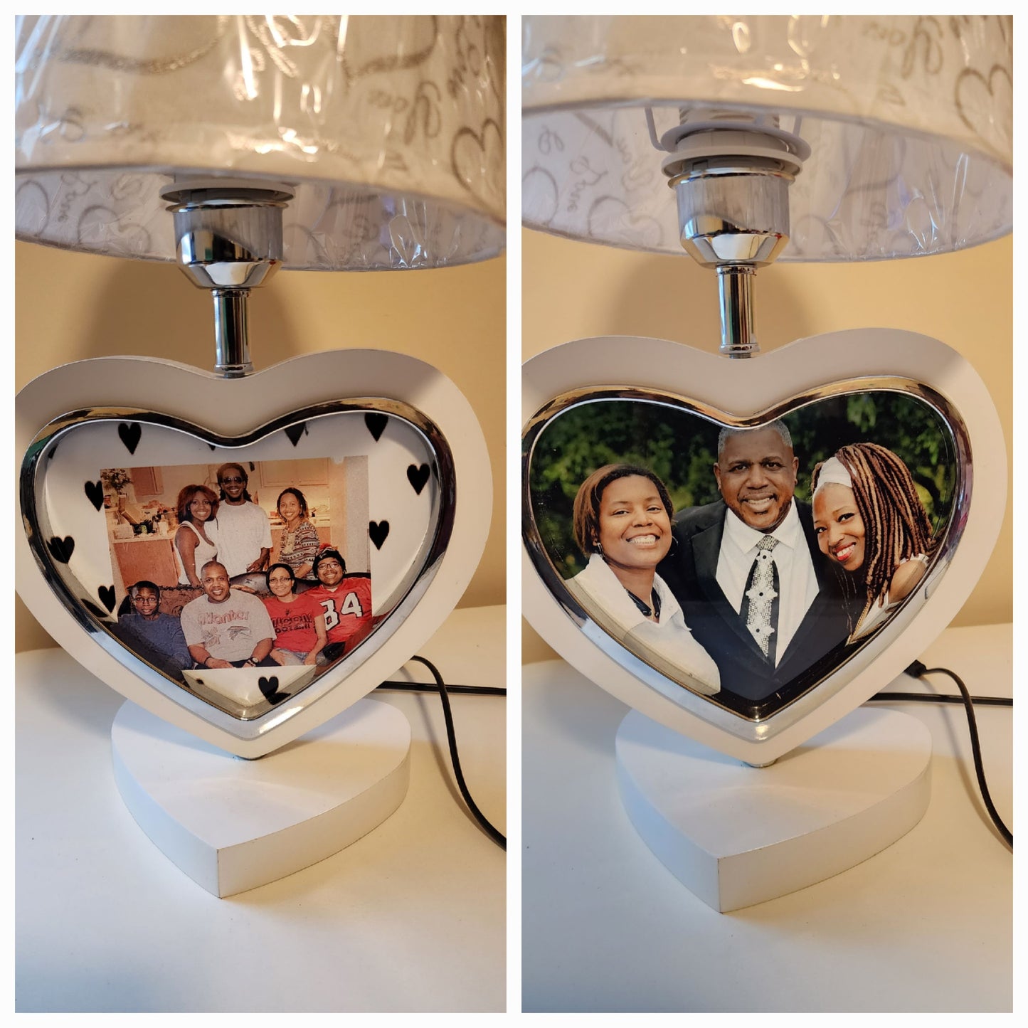 Double side Heart lamps